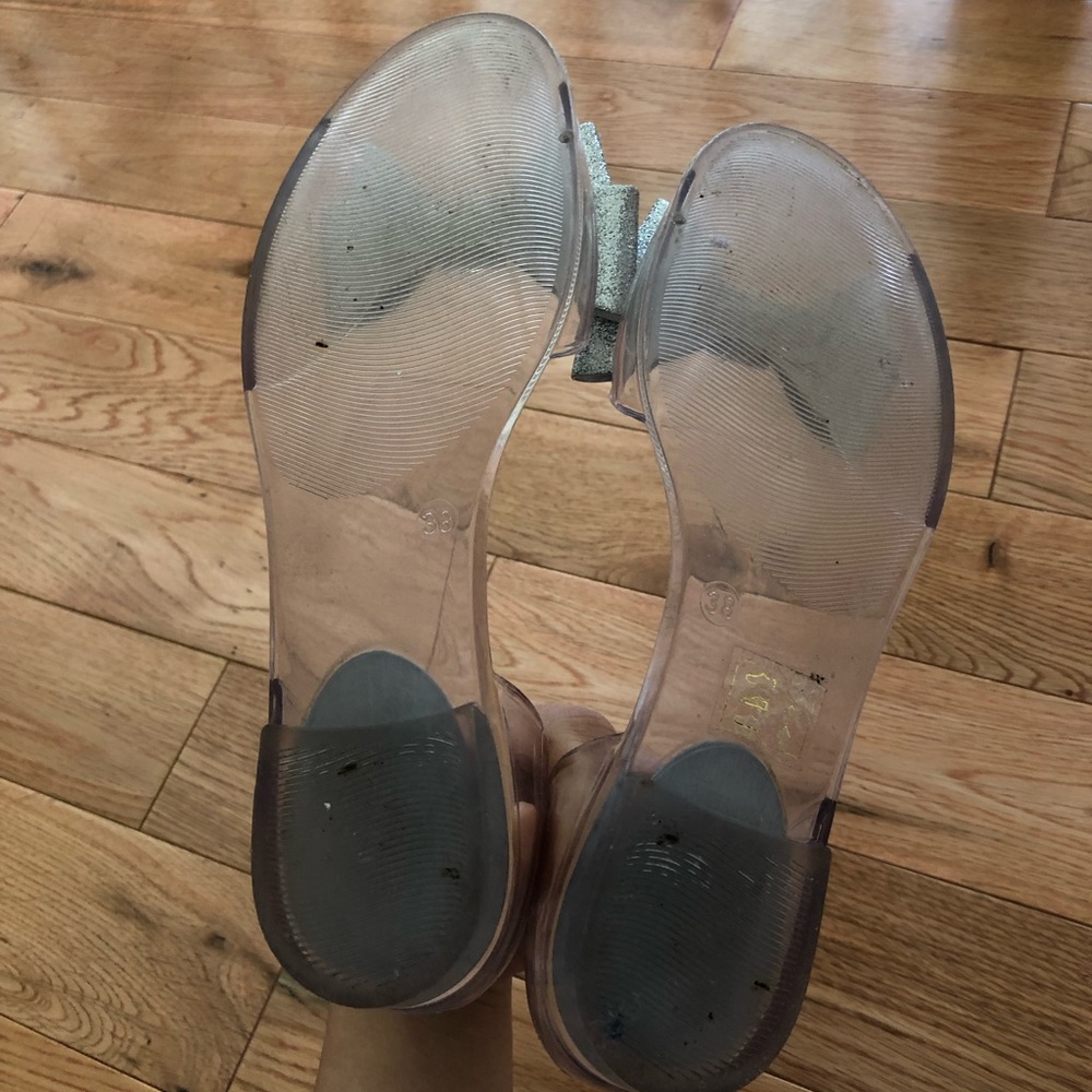 Stuart Weitzman Gemini Jelly Bow Flats - Picture 7 of 8